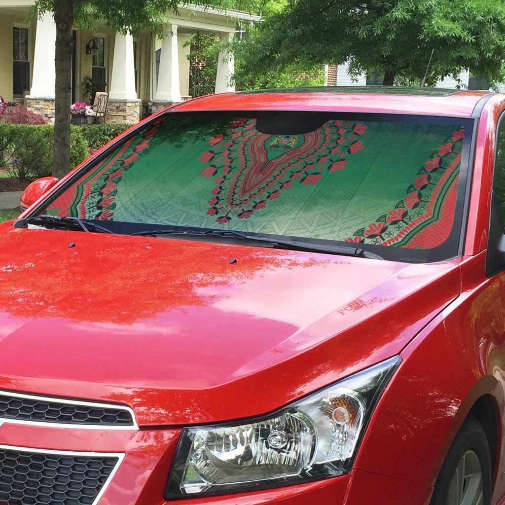 Kenya African Dashiki Auto Sun Shade