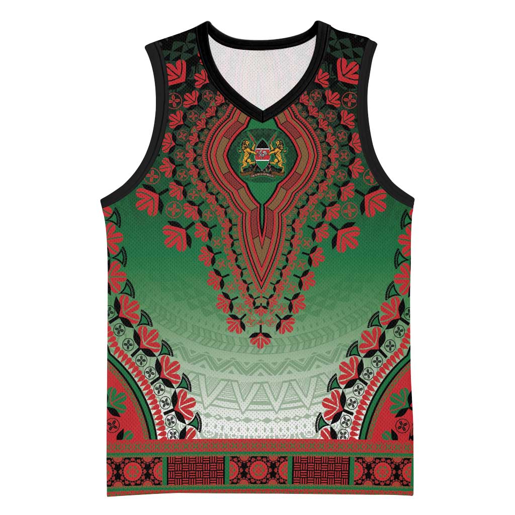 Personalized Afro Kenya Basketball Jersey African Dashiki Style LT15