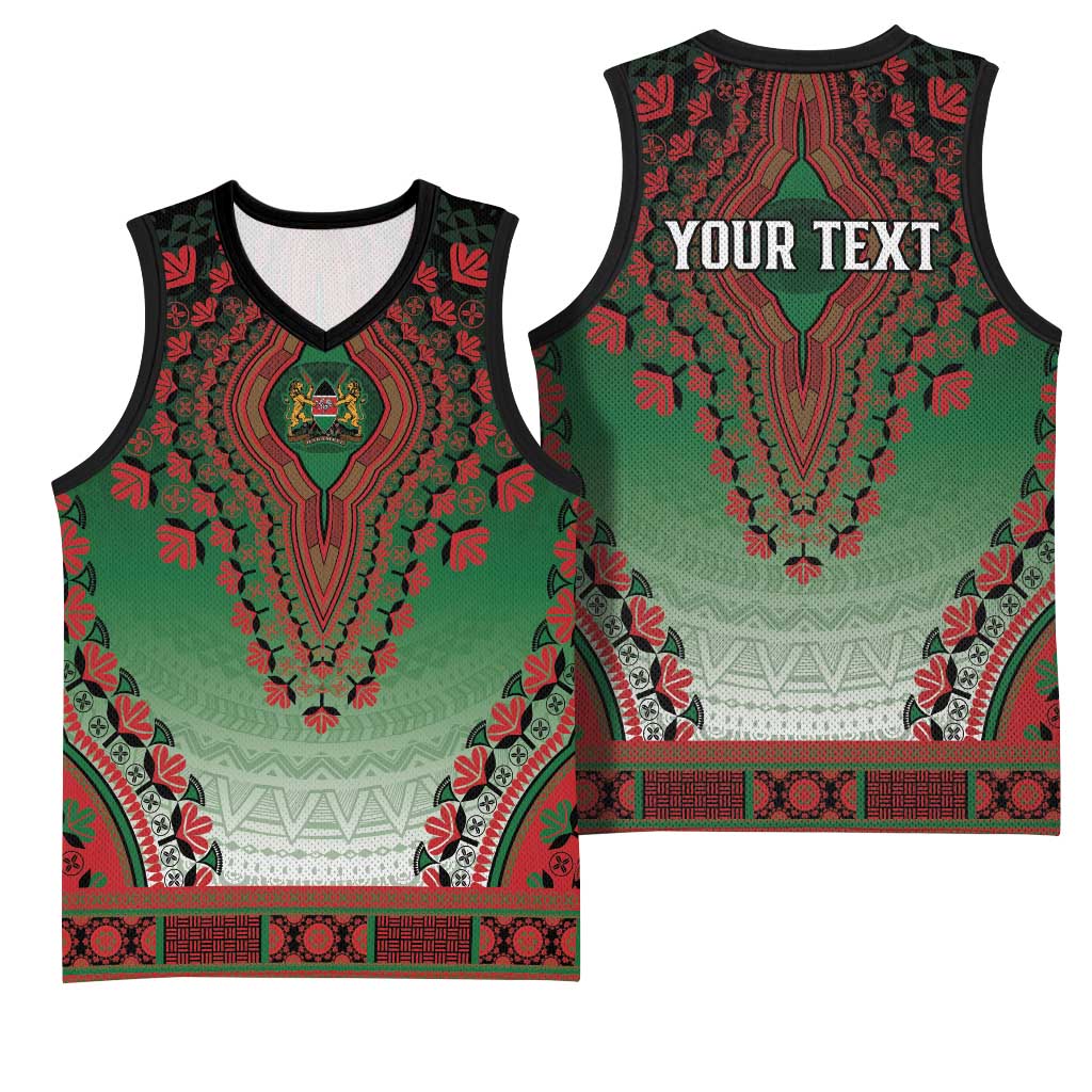 Personalized Afro Kenya Basketball Jersey African Dashiki Style LT15