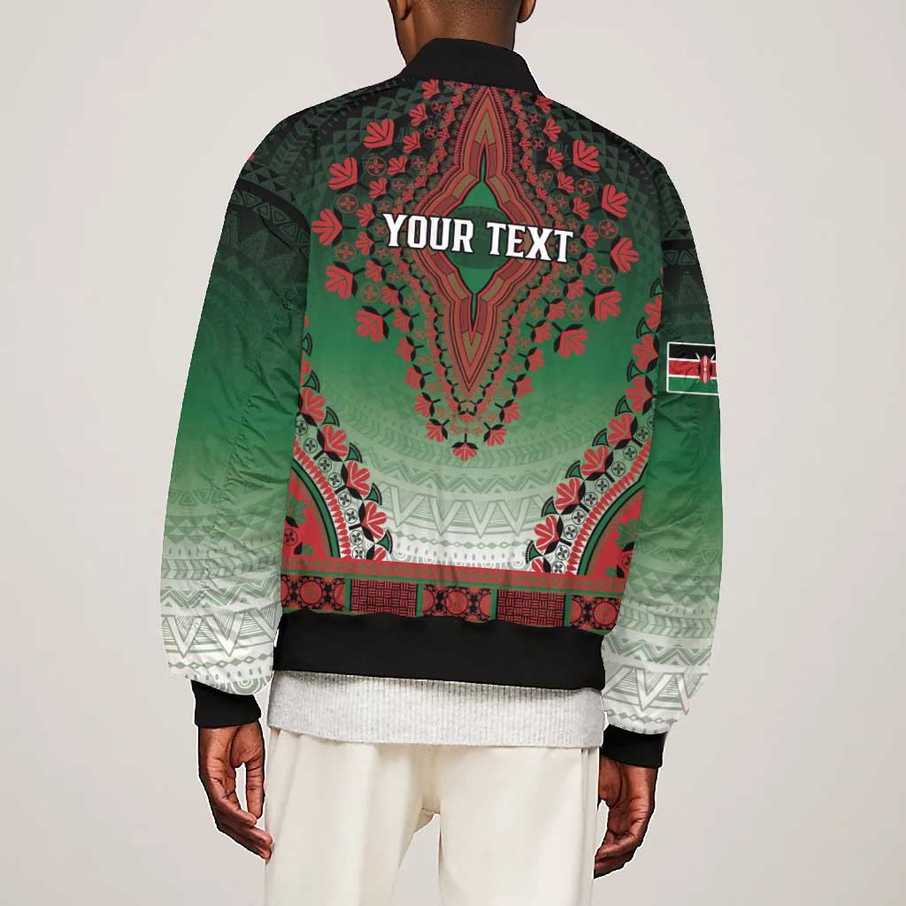 Personalized Afro Kenya Bomber Jacket African Dashiki Style - African Pride