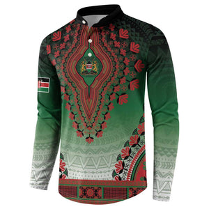 Personalized Kenya African Dashiki Button Sweatshirt