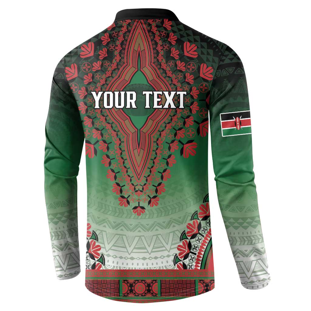 Personalized Kenya African Dashiki Button Sweatshirt