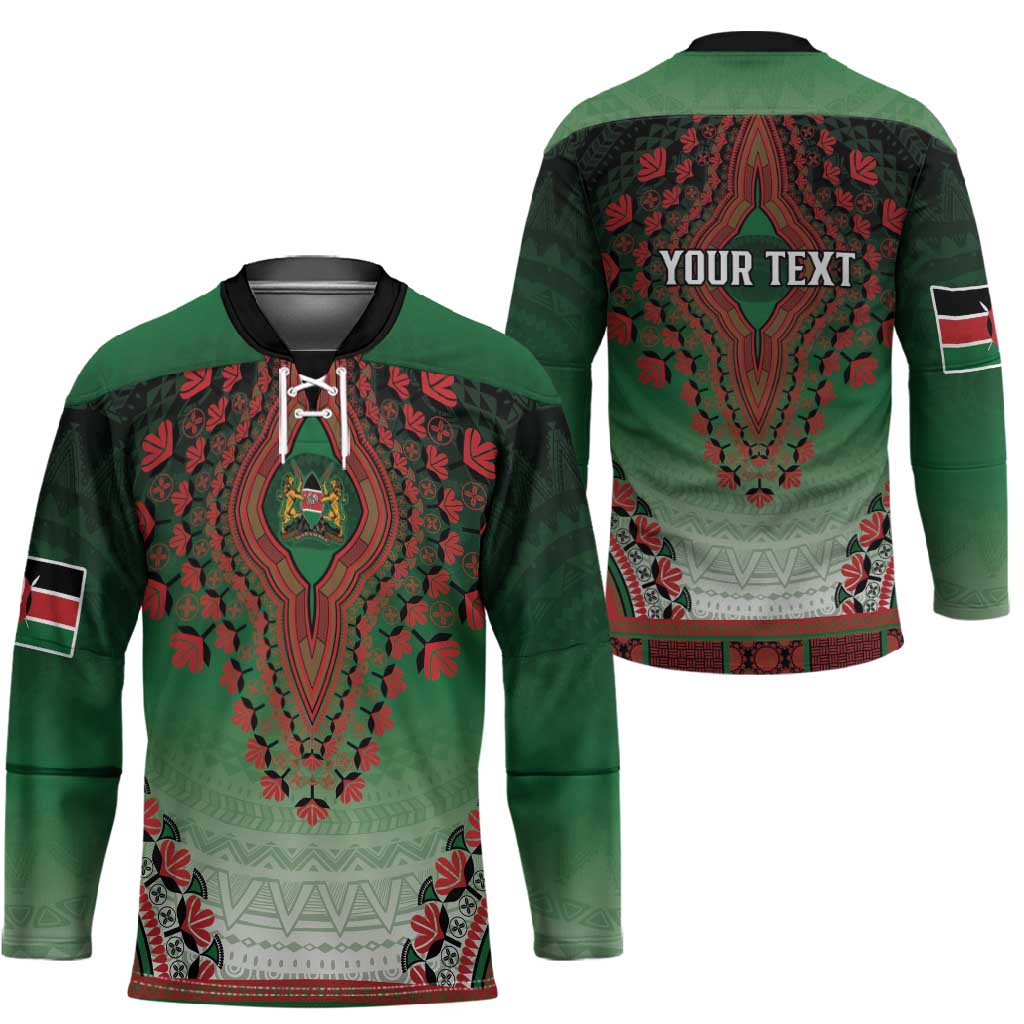 Personalized Kenya African Dashiki Hockey Jersey