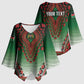 Personalized Kenya African Dashiki Kimono Sleeve Blouse
