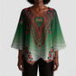 Personalized Kenya African Dashiki Kimono Sleeve Blouse