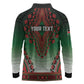 Personalized Afro Kenya Long Sleeve Polo Shirt African Dashiki Style - African Pride