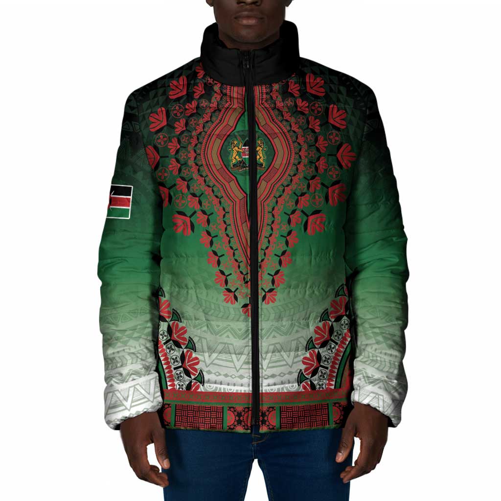 Personalized Kenya African Dashiki Padded Jacket