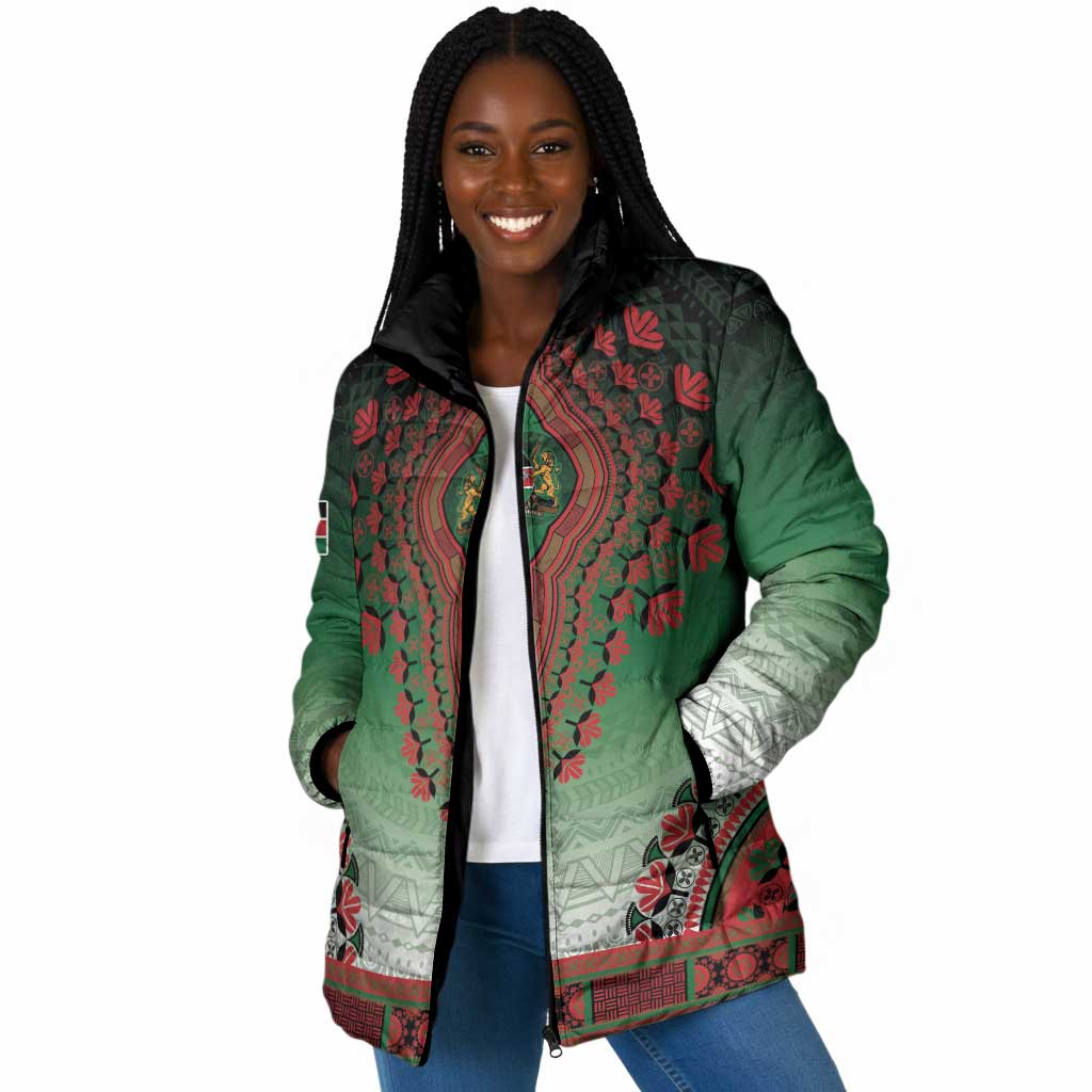Personalized Kenya African Dashiki Padded Jacket