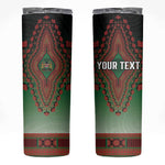 Personalized Afro Kenya Skinny Tumbler African Dashiki Style - African Pride