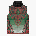 Personalized Kenya African Dashiki Sleeveless Puffer Jacket