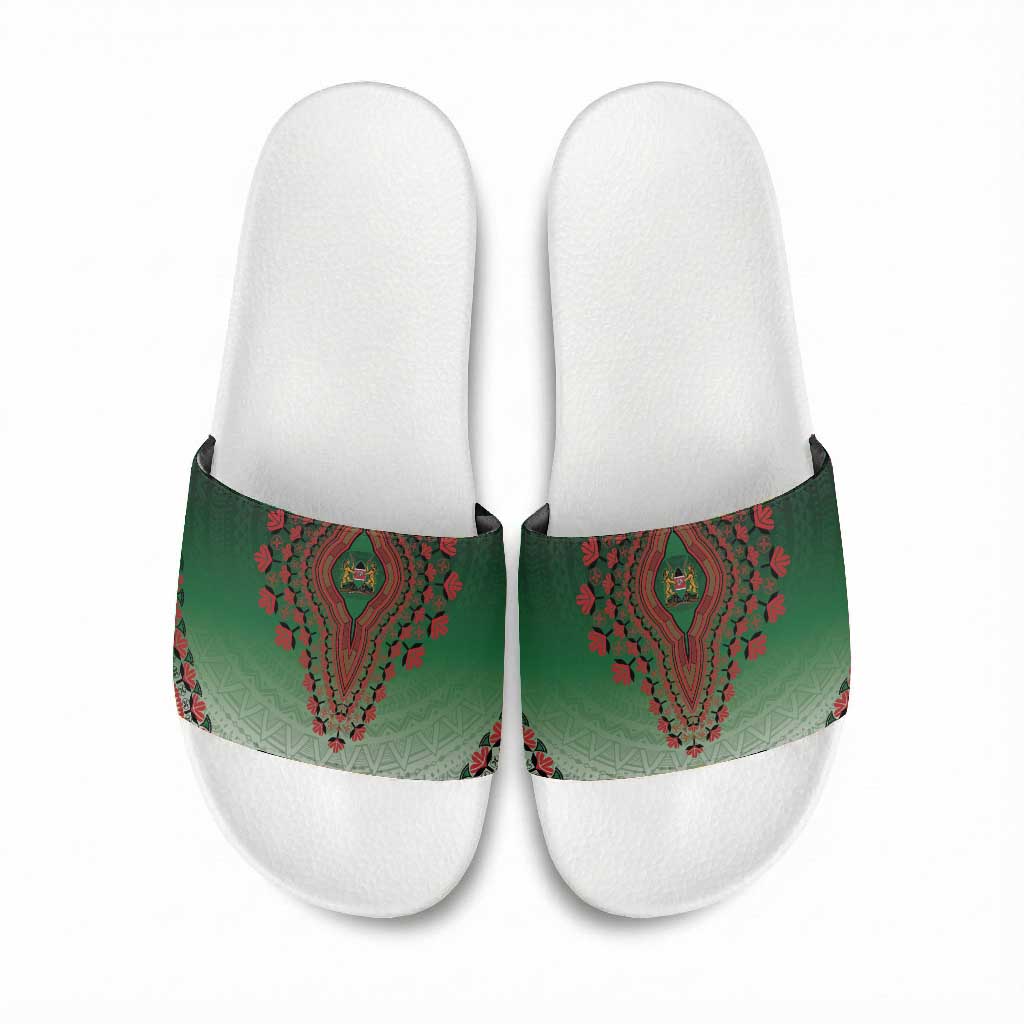 Kenya African Dashiki Slide Sandals