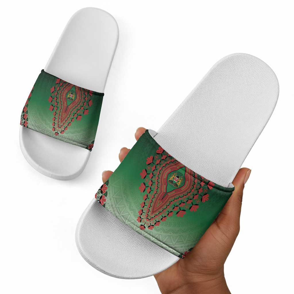 Kenya African Dashiki Slide Sandals