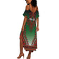 Personalized Afro Kenya Summer Maxi Dress African Dashiki Style - African Pride