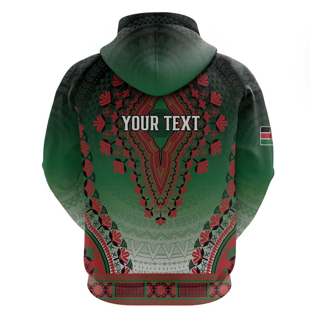 Personalized Afro Kenya Zip Hoodie African Dashiki Style - African Pride