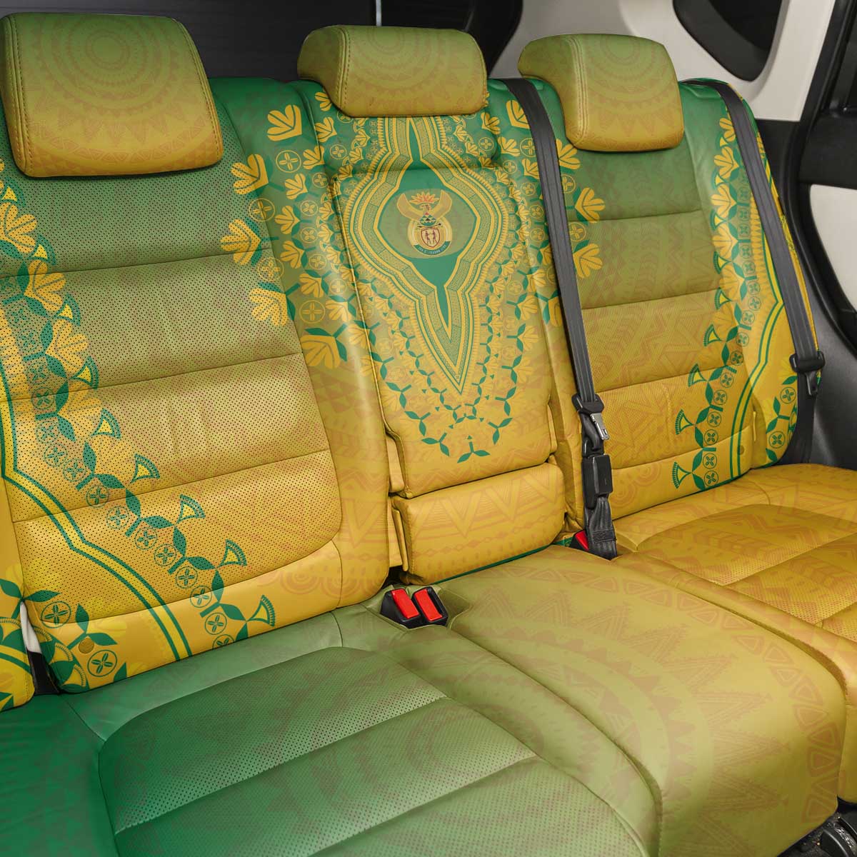 Afro South Africa Back Car Seat Cover African Dashiki Style - African Pride