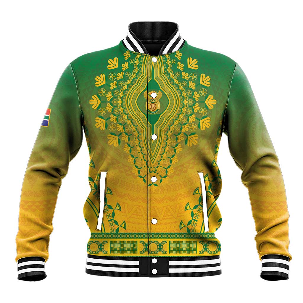 Personalized Afro South Africa Baseball Jacket African Dashiki Style - African Pride