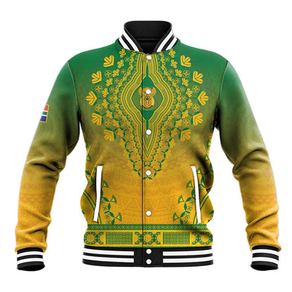 Personalized Afro South Africa Baseball Jacket African Dashiki Style - African Pride