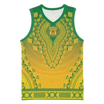 Personalized Afro South Africa Basketball Jersey African Dashiki Style LT15