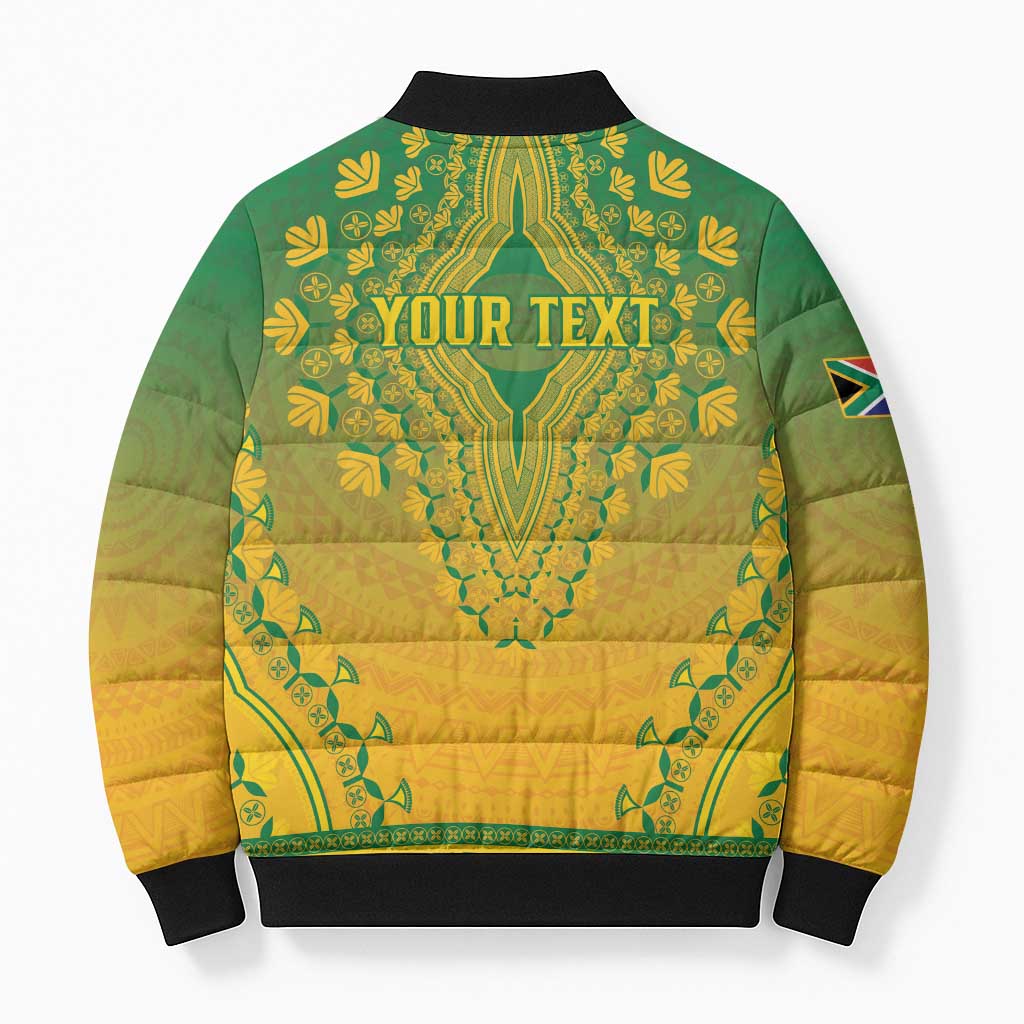 Personalized South Africa African Dashiki Bomber Puffer Jacket