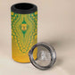 Personalized Afro South Africa 4 in 1 Can Cooler Tumbler African Dashiki Style - African Pride