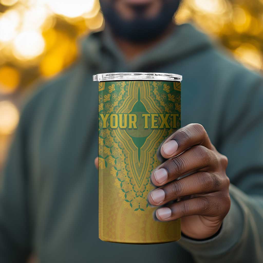 Personalized Afro South Africa 4 in 1 Can Cooler Tumbler African Dashiki Style - African Pride