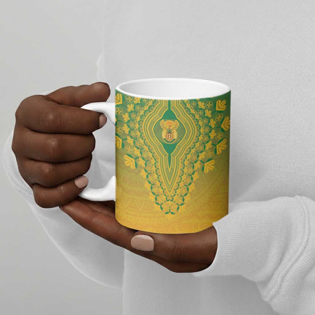 Personalized South Africa African Dashiki Ceramic Mug