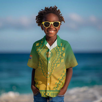 Personalized Afro South Africa Kid Hawaiian Shirt African Dashiki Style - African Pride