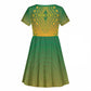Personalized Afro South Africa Kid Short Sleeve Dress African Dashiki Style - African Pride