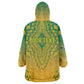 Personalized Afro South Africa Kid Wearable Blanket Hoodie African Dashiki Style - African Pride