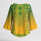 Personalized South Africa African Dashiki Kimono Sleeve Blouse