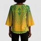 Personalized South Africa African Dashiki Kimono Sleeve Blouse