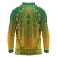 Personalized Afro South Africa Long Sleeve Polo Shirt African Dashiki Style - African Pride