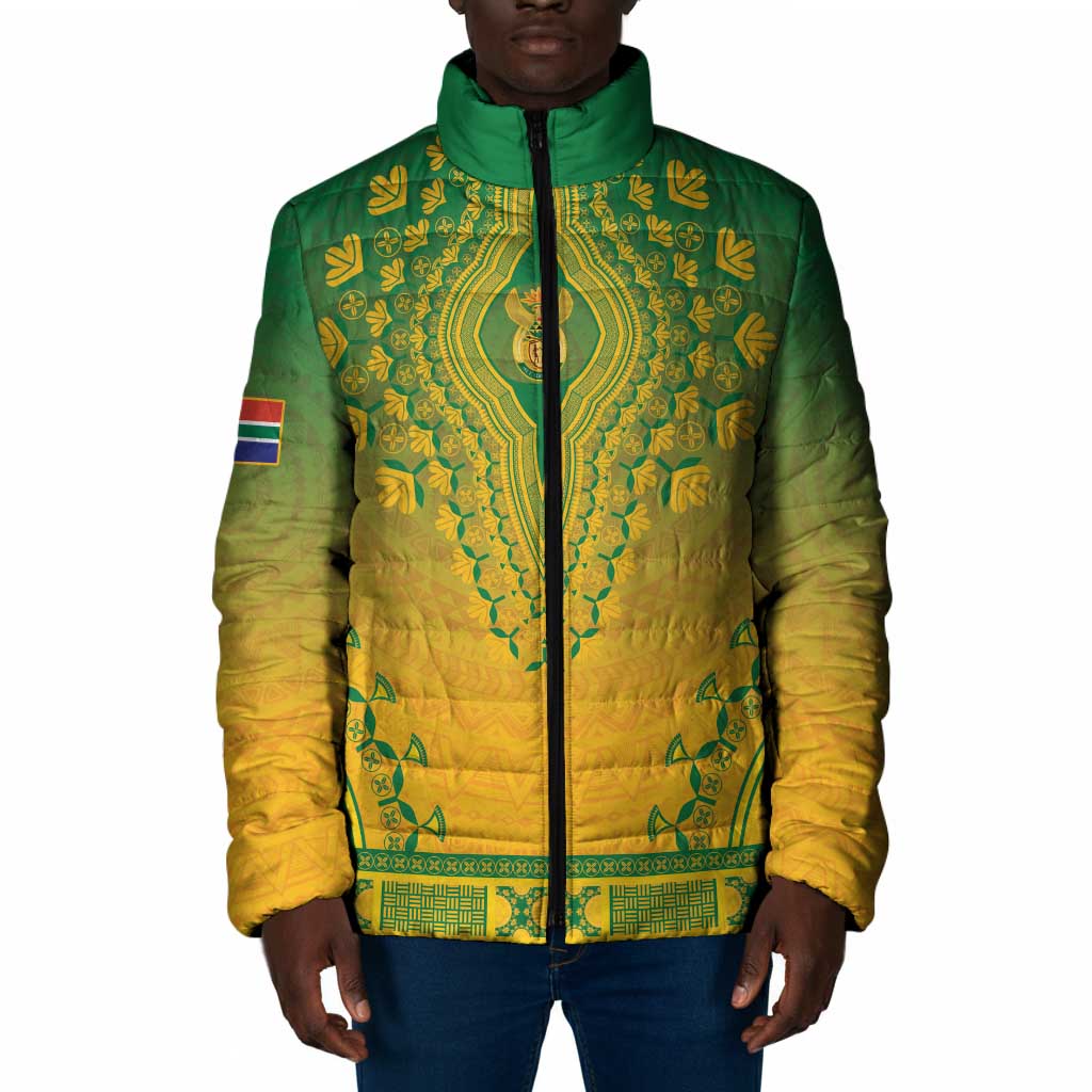 Personalized South Africa African Dashiki Padded Jacket