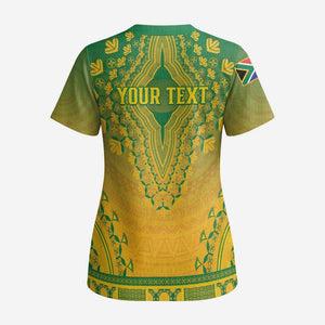 Personalized South Africa African Dashiki Scrub Top - African Pride