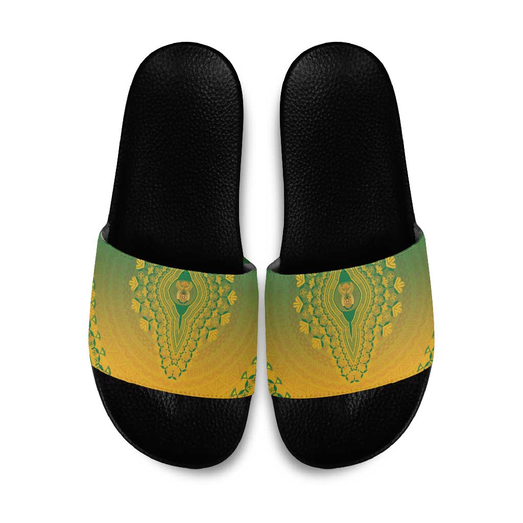 South Africa African Dashiki Slide Sandals