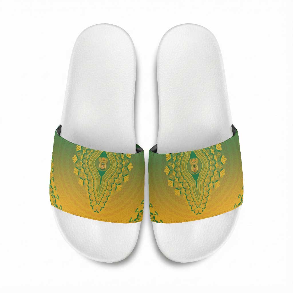 South Africa African Dashiki Slide Sandals
