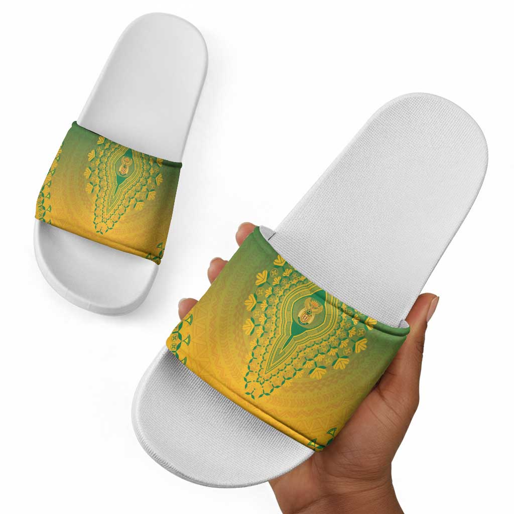 South Africa African Dashiki Slide Sandals
