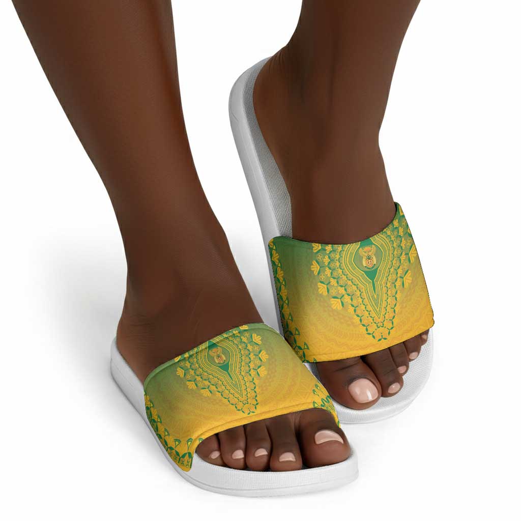 South Africa African Dashiki Slide Sandals