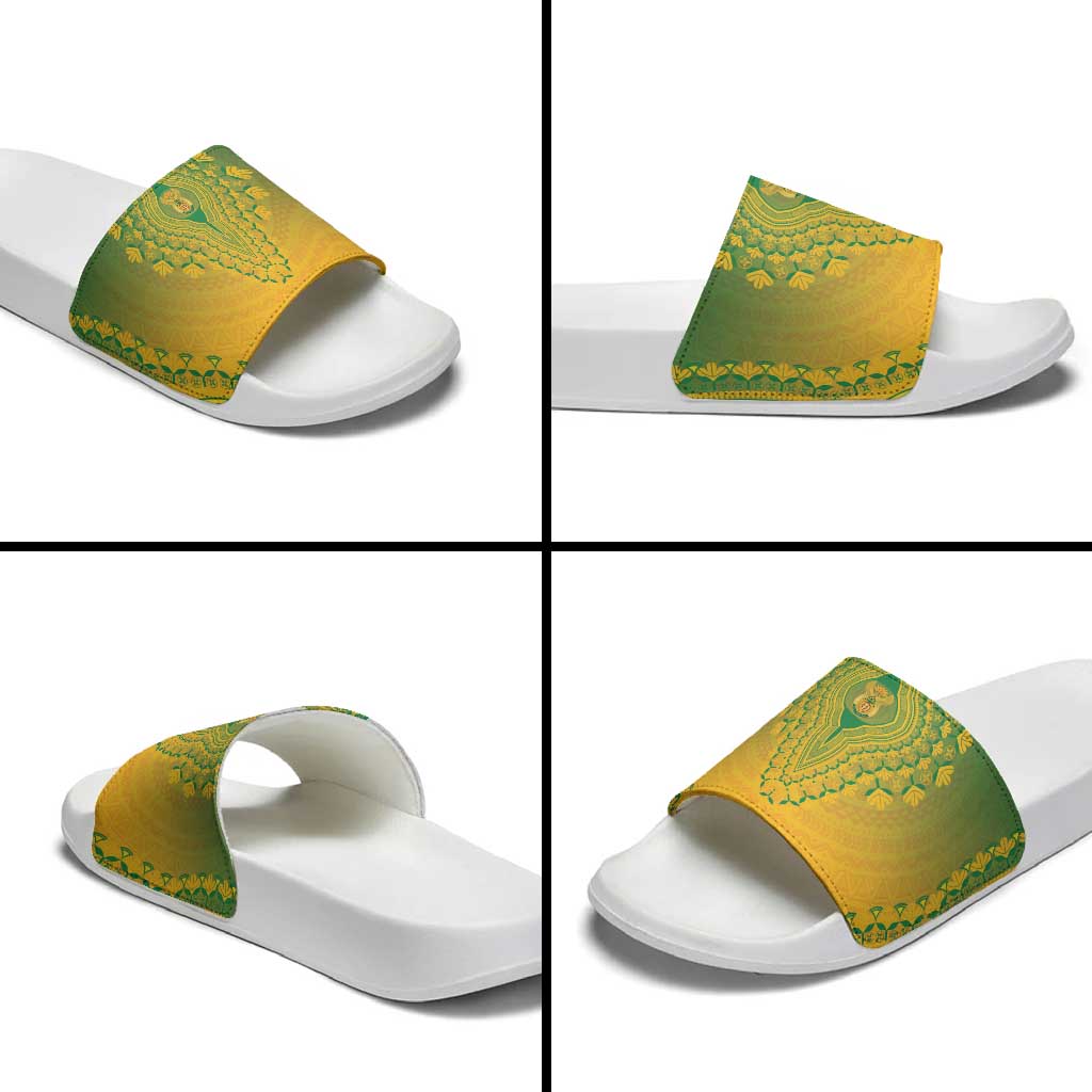 South Africa African Dashiki Slide Sandals