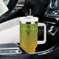 Personalized Afro South Africa Tumbler With Handle African Dashiki Style - African Pride