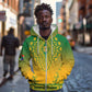 Personalized Afro South Africa Zip Hoodie African Dashiki Style - African Pride