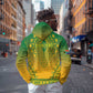 Personalized Afro South Africa Zip Hoodie African Dashiki Style - African Pride