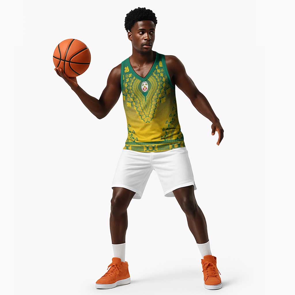 Personalized Afro Togo Basketball Jersey African Dashiki Style LT15