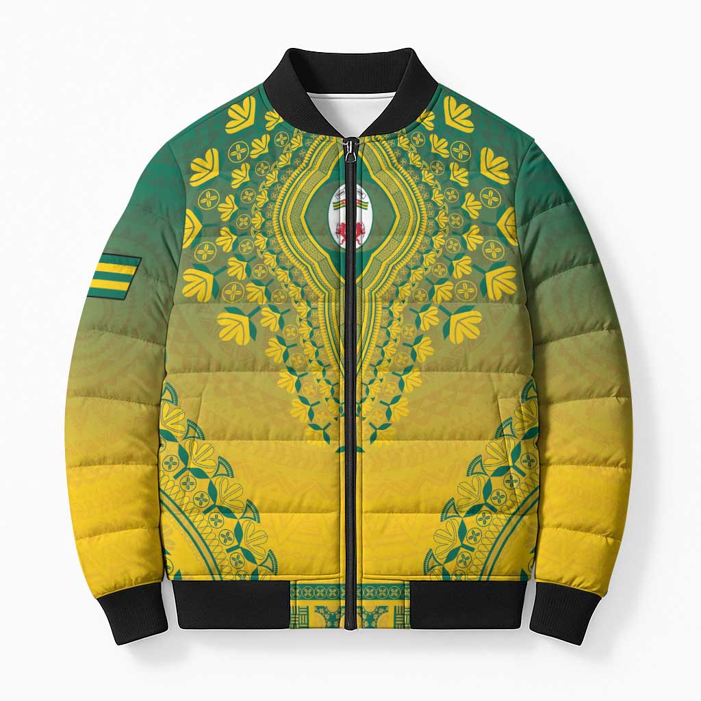Personalized Togo African Dashiki Bomber Puffer Jacket
