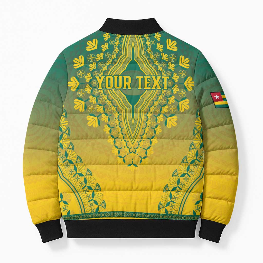 Personalized Togo African Dashiki Bomber Puffer Jacket