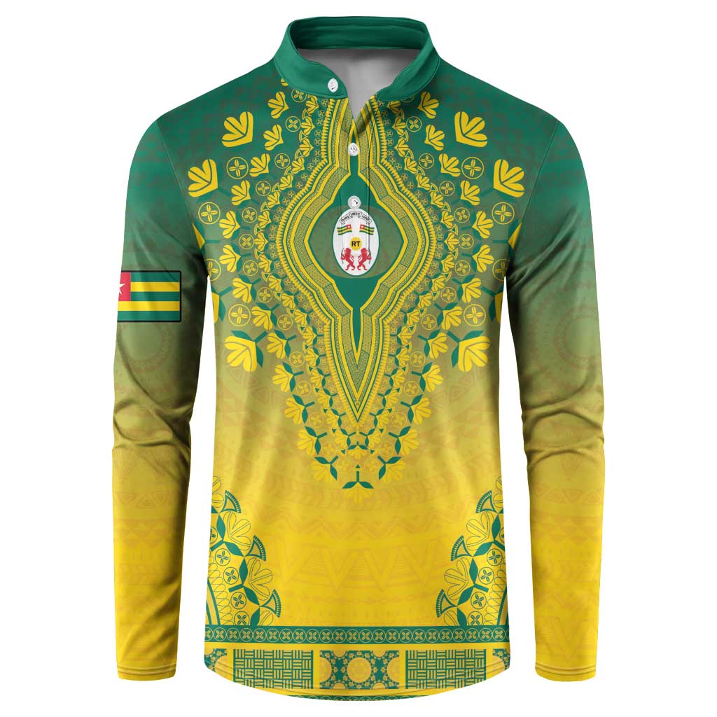 Personalized Togo African Dashiki Button Sweatshirt