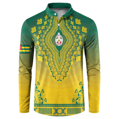 Personalized Togo African Dashiki Button Sweatshirt