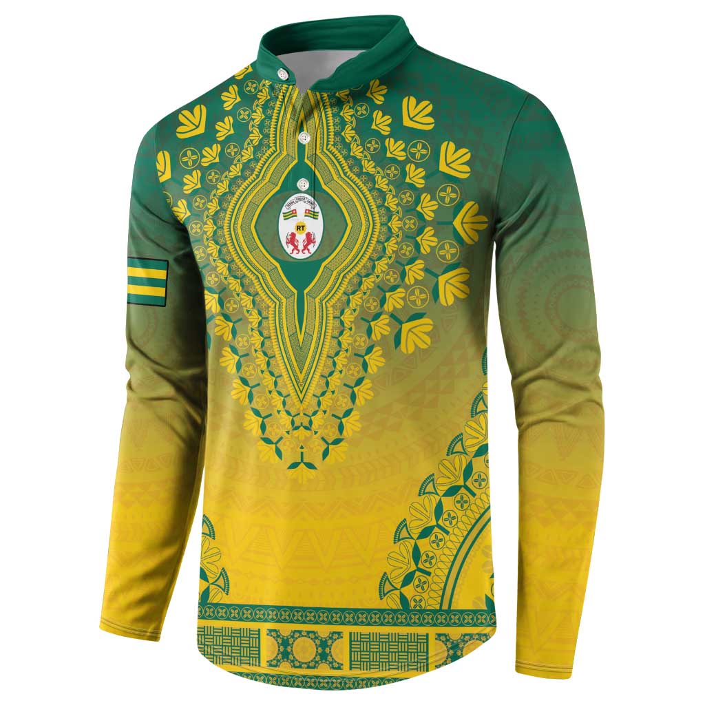 Personalized Togo African Dashiki Button Sweatshirt