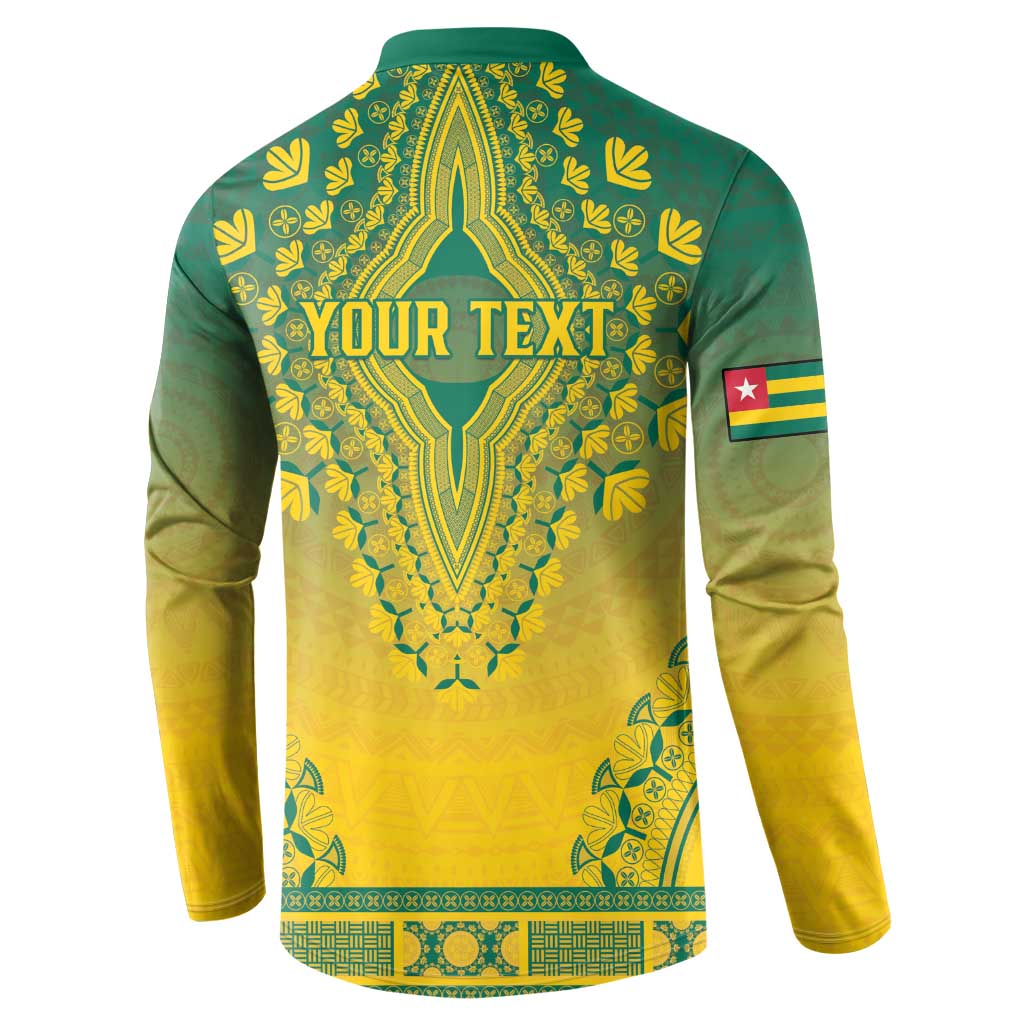 Personalized Togo African Dashiki Button Sweatshirt