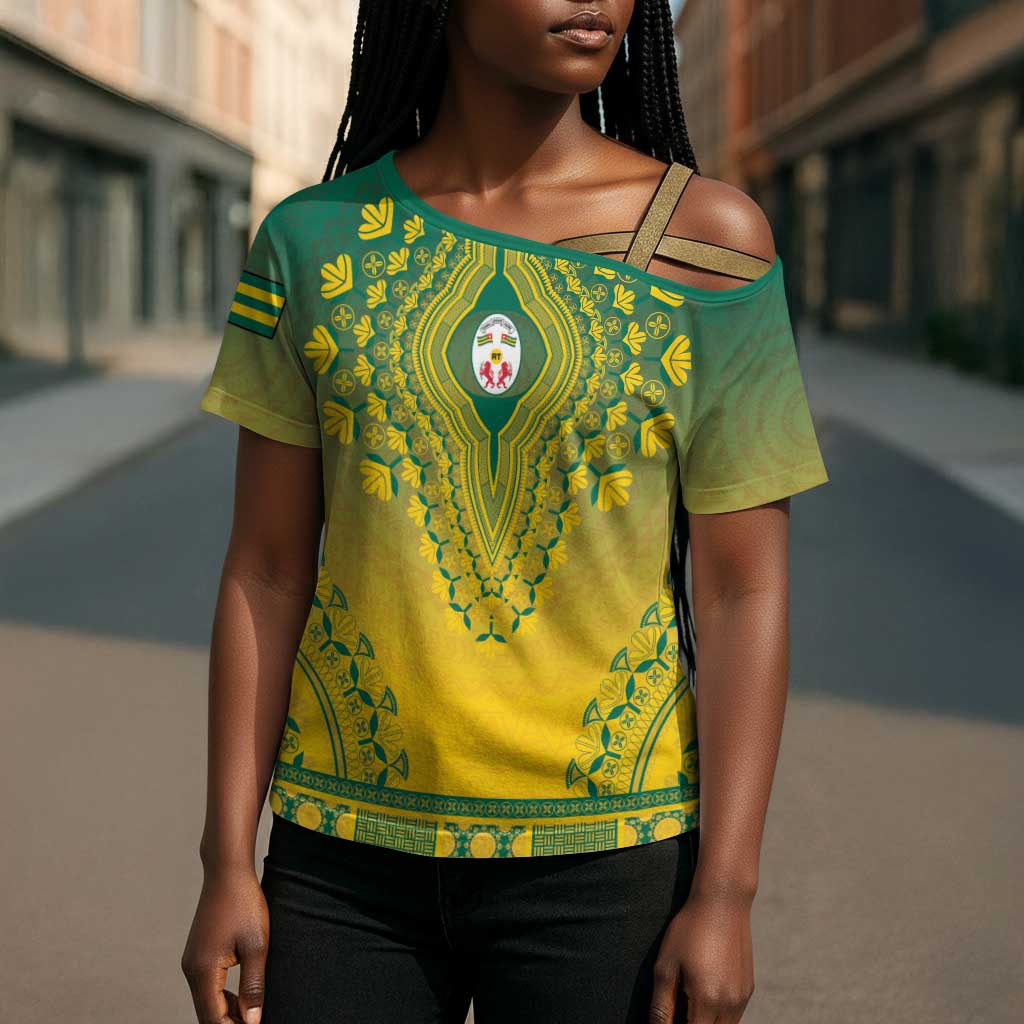 Personalized Togo African Dashiki Cross Shoulder Shirt